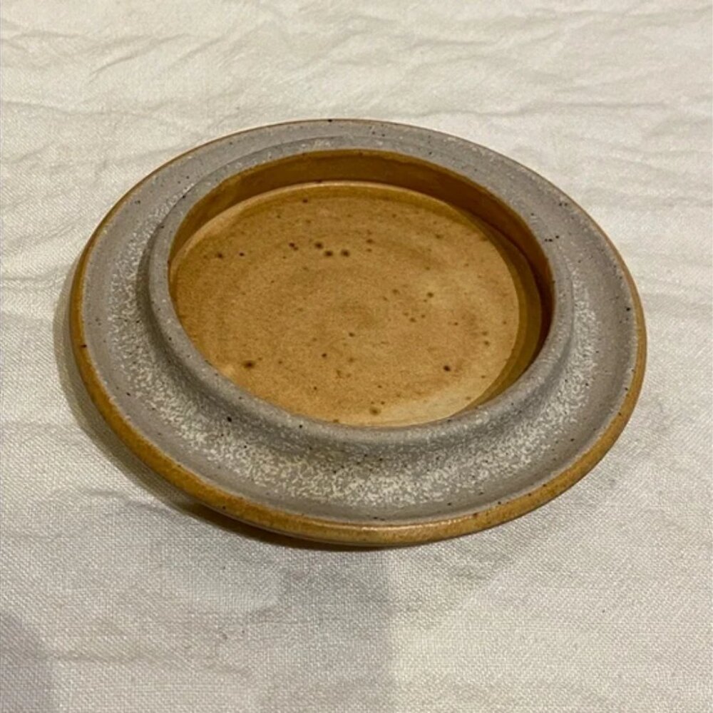 SOLD 🇨🇦Hand-Thrown Stoneware Lidded Jar Brushstrokes - Picture 7 of 12